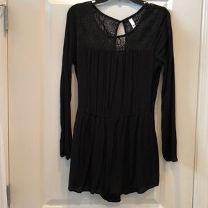 Xhilaration Long Sleeve Lace Romper